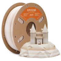 PLA+ Filament - 1.75mm±0.03mm (1kg) - High Speed Rainbow-Stone (Brown & Khaki & White)