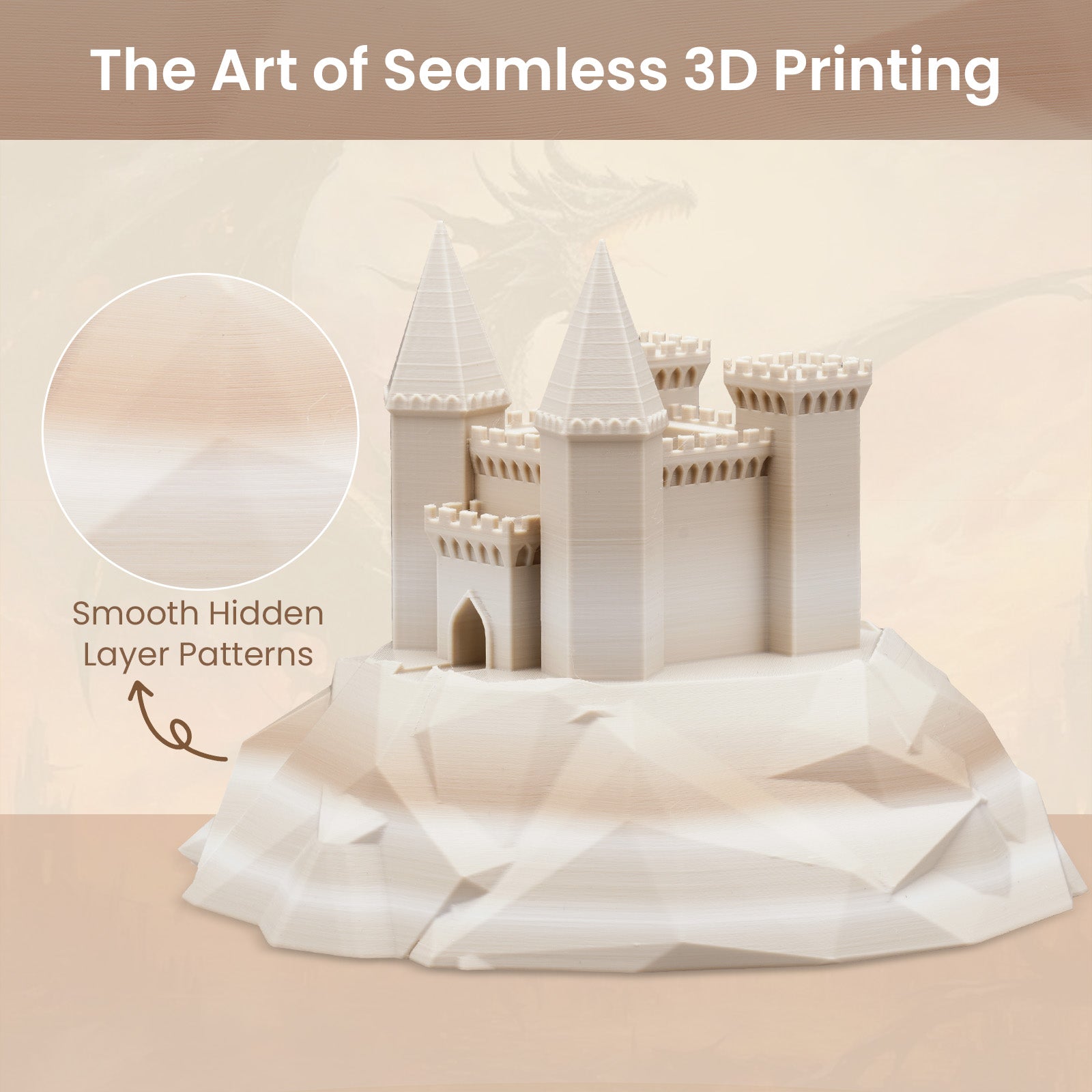 ERYON High Speed Matte Dual-Color PLA Filament for 3D Printers,1kg (2.2LBS)/Spool 1.75mm,Accuracy +/- 0.03 mm