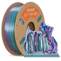 (€12 for the whole thing) PLA-High Speed - PLA - High-Speed Silk Quadruple - Tea Green & Violet & Electric Pink & Indigo - 1kg