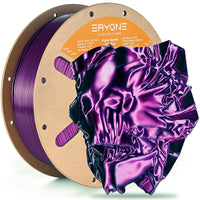 PLA Silk High-Speed Dual-Color Filament - 1.75mm±0.03mm (1kg) - High Speed-Purple&Black