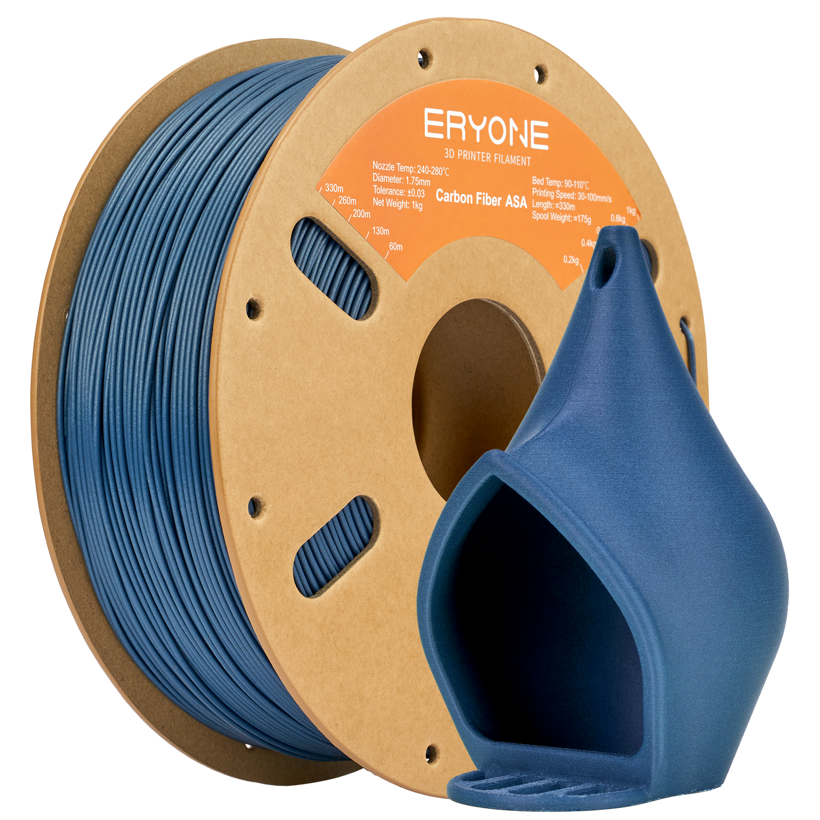 ERYONE ASA 3D Printer Filament 1.75mm, Dimensional Accuracy +/- 0.05mm, 1kg (2.2 LBS)/Spool