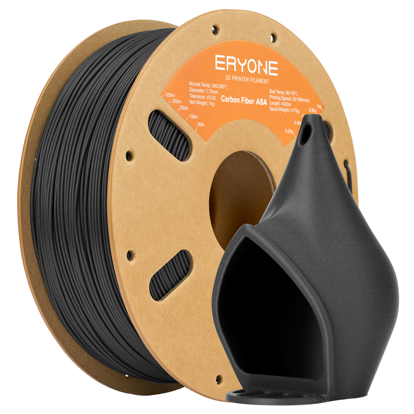 ERYONE ASA 3D Printer Filament 1.75mm, Dimensional Accuracy +/- 0.05mm, 1kg (2.2 LBS)/Spool