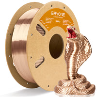 ERYONE Silk PLA Filament 1.75mm, Silky Shiny 3D Printing Material for 3D Printer and 3D Pen, 1kg 1 Spool, 1.75mm  - PLA Silk-Rose Gold