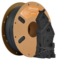 PLA Wood Filament - 1.75mm±0.03mm (1kg) - Charcoal ash