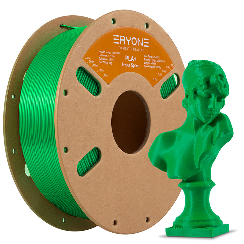 Filament pour imprimante 3D ERYONE PLA+, précision dimensionnelle +/- 0.05 mm 1kg (2.2LBS)/Pool, 1.75mm