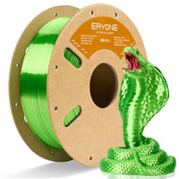 ERYONE Silk PLA Filament 1.75mm, Silky Shiny 3D Printing Material for 3D Printer and 3D Pen, 1kg 1 Spool, 1.75mm  - PLA Silk-Apple Green