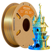(Pre-Sale)PLA New Product Color Collection Filament,1kg，(MOQ:10 Rolls,Mixable) - Dual Color Silk-Gold&Blue-1kg