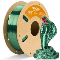 ERYONE Silk PLA Filament 1.75mm, Silky Shiny 3D Printing Material for 3D Printer and 3D Pen, 1kg 1 Spool, 1.75mm  - PLA Silk-Olive Green