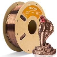 ERYONE Silk PLA Filament 1.75mm, Silky Shiny 3D Printing Material for 3D Printer and 3D Pen, 1kg 1 Spool, 1.75mm  - PLA Silk-Mocha Brown