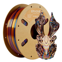 PLA Silk Triple-Color Filament - 1.75mm±0.03mm (1kg) - 1KG / Twisted Rainbow-Fantasy-Red&Gold&Blue