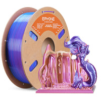 PLA Silk High-Speed Quadruple Filament - 1.75mm±0.03mm (1kg) - Electric Night (Neon Purple & Bright Blue & Neon Pink & Neon Yellow)
