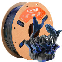 (€12 for the whole thing) Burnt Titanum Series - PLA - Burning Titanium Rainbow - Interstellar (Blue & Glittering Black) - 1kg