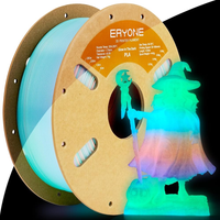 PLA Luminous Filament - 1.75mm±0.03mm (1kg) - Colorful Rainbow