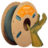(Pre-Sale)PLA Matte Dual-Color Filament，1kg (MOQ:20 Rolls,Mixable) - Dusty Blue & Mustard Yellow