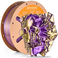 PLA Silk High-Speed Dual-Color Filament - 1.75mm±0.03mm (1kg) - High Speed-Gold&Purple