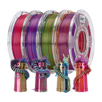 PLA Silk Triple-Color Filament - 1.75mm±0.03mm (1kg) - 1KG / Silk three-color 4 small rolls 250G-2