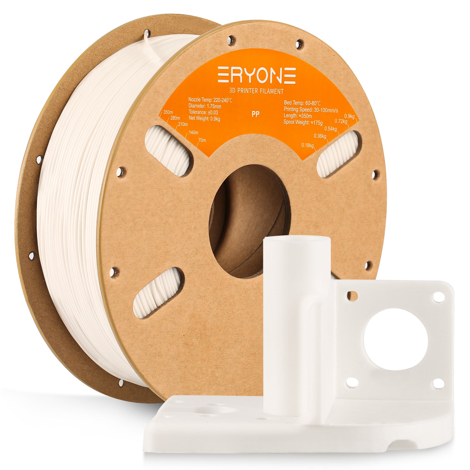 ERYONE PP Filament, 1.75mm ±0.03mm Filament For 3D Printer, 900G(2.2LBS)/ Spool