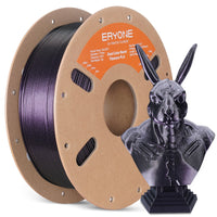 PLA Burnt Titanium Dual Filament - 1.75mm±0.03mm (1kg) - Black & Rose Red