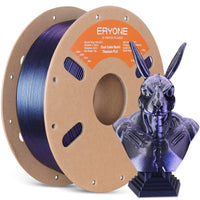 PLA Burnt Titanium Dual Filament - 1.75mm±0.03mm (1kg) - Black & Purple Blue