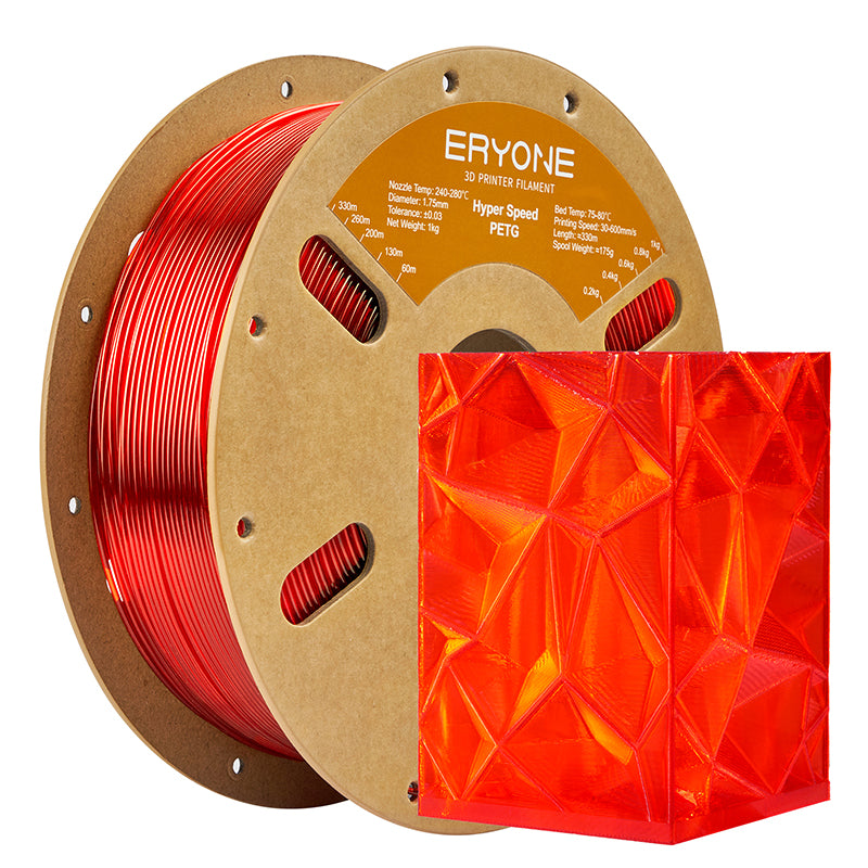 ERYONE PETG Filament, 1.75mm ±0.03mm Filament für 3D Drucker, 1KG(2.2LBS)/ Spule