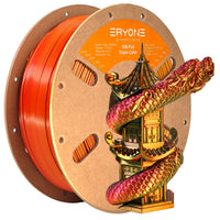 (Pre-Sale)PLA All Series Filament，1kg (MOQ:20 Rolls,Mixable) - Triple-Color Silk-Black & Red & Gold
