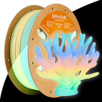 PLA Luminous Filament - 1.75mm±0.03mm (1kg) - Luminous Neon Rainbow