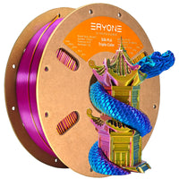 PLA Silk Triple-Color Filament - 1.75mm±0.03mm (1kg) - 1KG / Gold&Blue&Purple