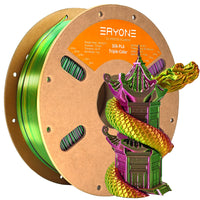 PLA Silk Triple-Color Filament - 1.75mm±0.03mm (1kg) - 1KG / Gold&Green&Purple