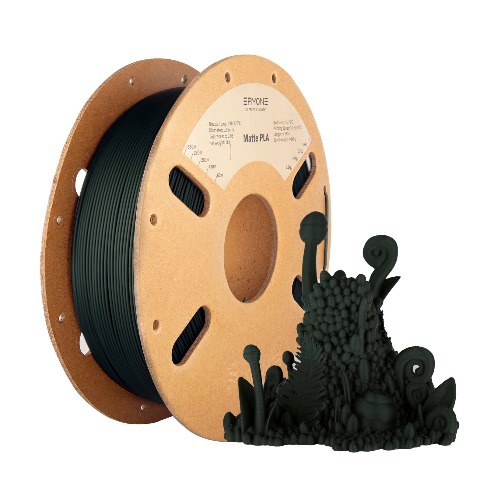 Bundle Sale- ERYONE Matte PLA 3D Filament 1kg +FREE SHIPPING(MOQ:5 rolls,mixable )