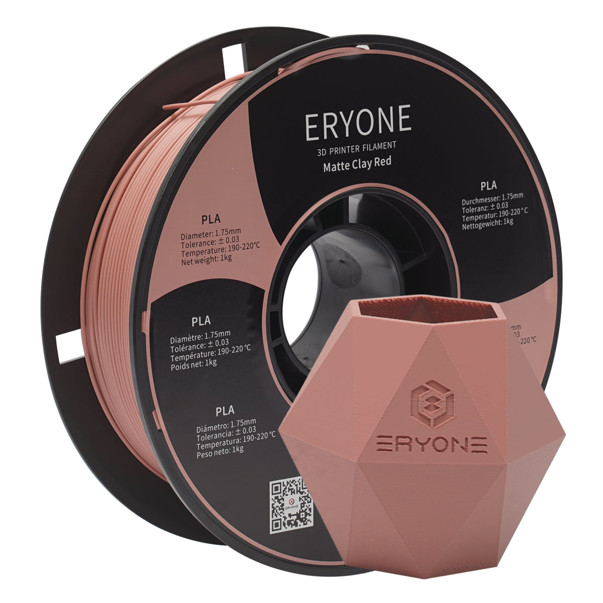 ERYONE Matte PLA Filament, 1.75mm Filament for 3D Printer, 1KG(2.2LBS) –  de.eryone3d
