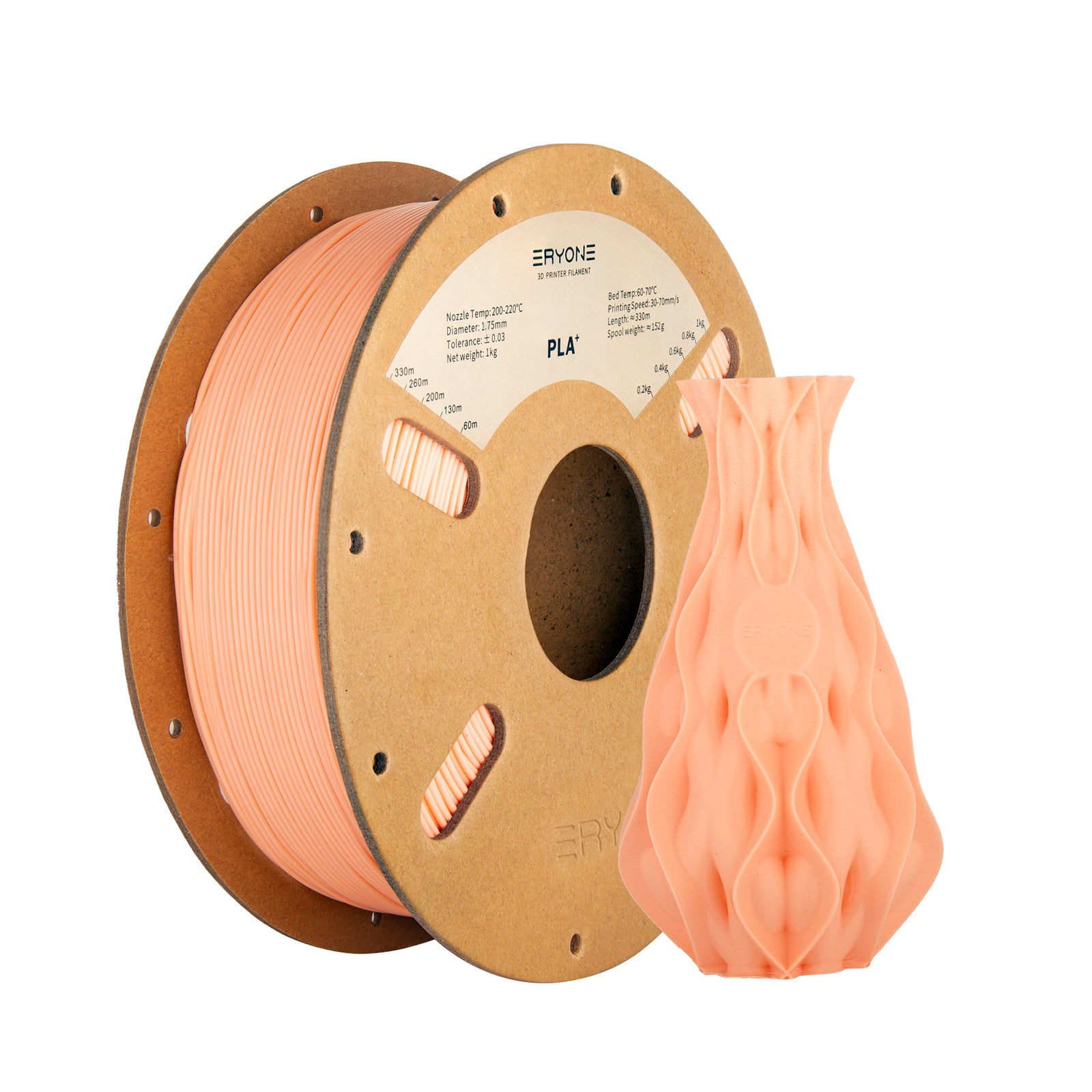 ERYONE PLA Filament 1.75mm, 3D Printer Filament PLA +/- 0.03mm,  1kg(2.2lbs)/Spool, Skin