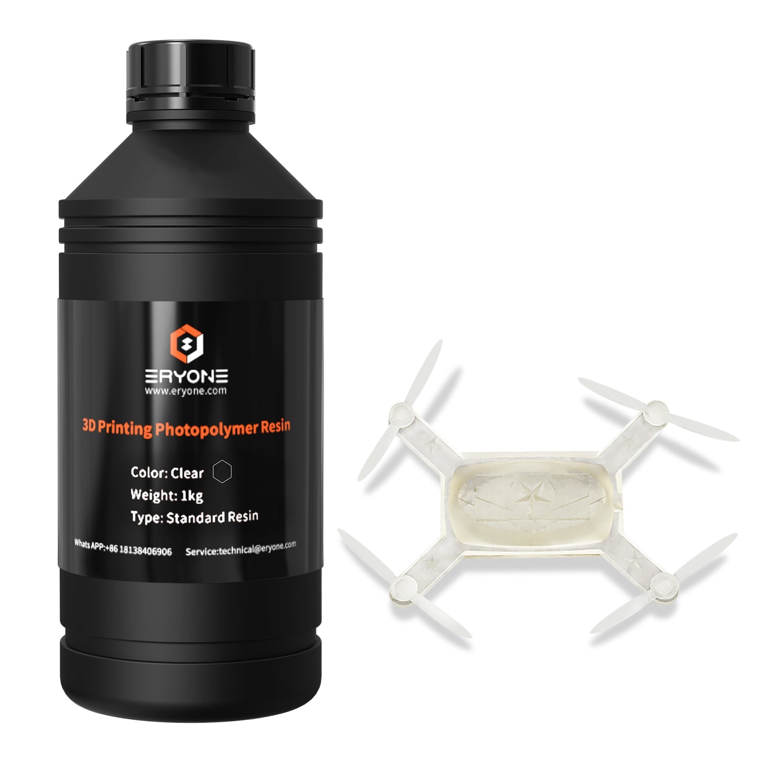 Eryone Super Low Odor 3D Printer Photopolymer Resin 1KG