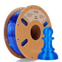 (Pre-Sale)TPU Filament，0.5kg (MOQ:20 Rolls,Mixable) - Transparent blue / 1KG