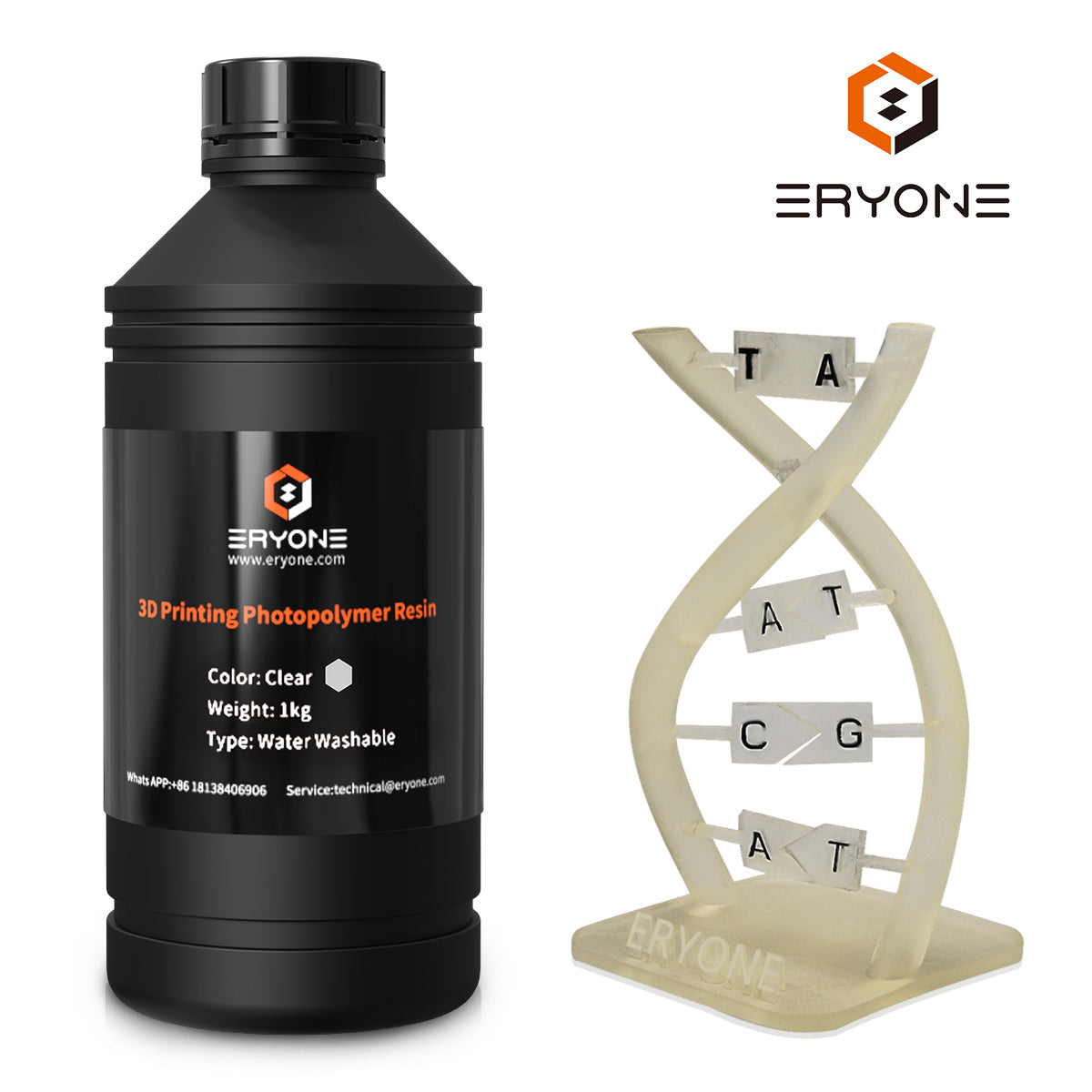Eryone water washable 3D printer resin 1KG