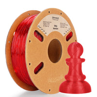 (Pre-Sale)TPU Filament，0.5kg (MOQ:20 Rolls,Mixable) - Transparent red / 1KG