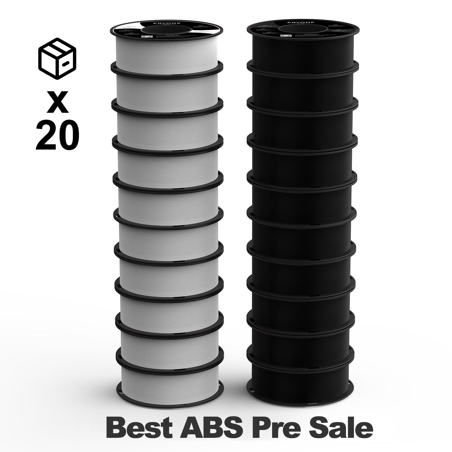 Filament ABS ERYONE for impressive 3D 1.75mm, dimensional precision +/- 0.05 mm 1kg (2.2LBS)/pool