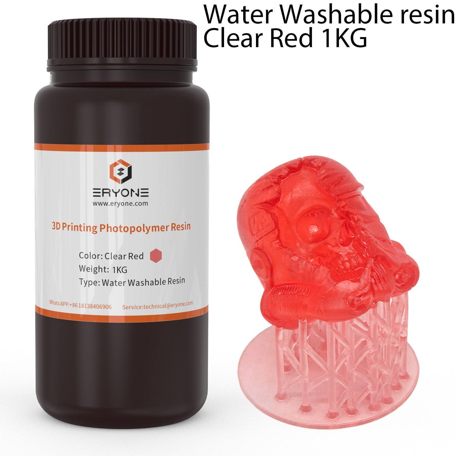 ERYONE Water Washable 3D Printer Resin 1KG